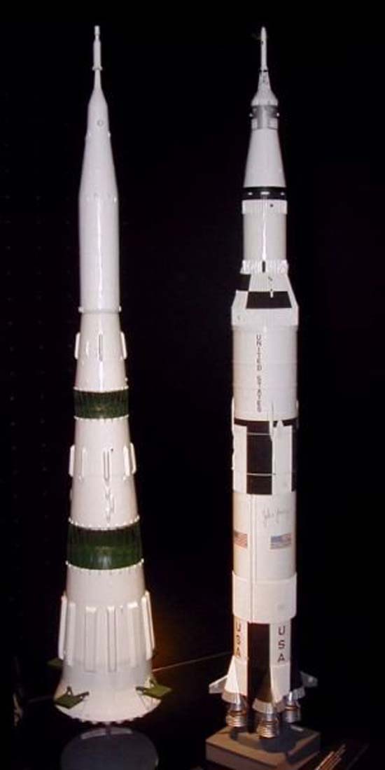 N1 and Saturn V rockets