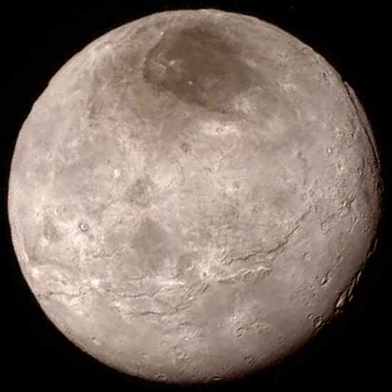 Algimantas Avižienis, Huygens, New Horizons, Philae, Pioneer 10, Pioneer 11, Cassini, Rosseta, Voyager 1, Voyager 2, Charon image 2015 07 13