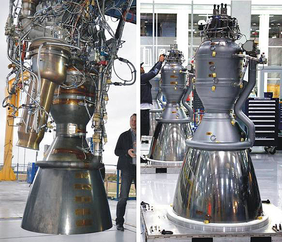 Ariane 5, Delta IV, Energija Buran, F1, Merlin, PД-171M, RD-180, Falcon Heavy, N1, Saturn V, Space Shuttle Merlin-1D engine