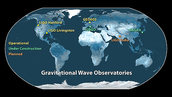 Gravitacija, LIGO, LISA Gravitational-Wave Observatories Across the Globe