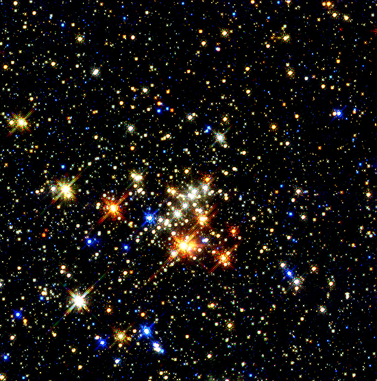 Star clusters near the center of the galaxy