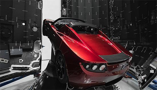 Tesla Roadster in Falcon Heavy