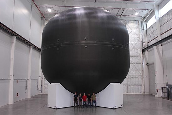 BFR carbon composite tank SpaceX