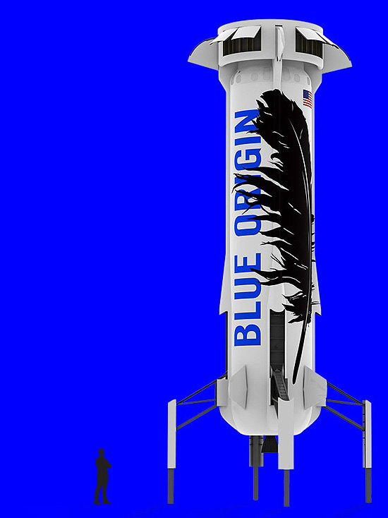 Blue Origin New Shepard rocket size