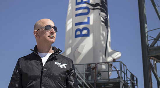 Jeff Bezos, Blue Origin, Amazon, Elon Musk