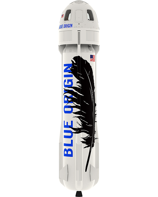 Blue Origin New Shepard rocket full