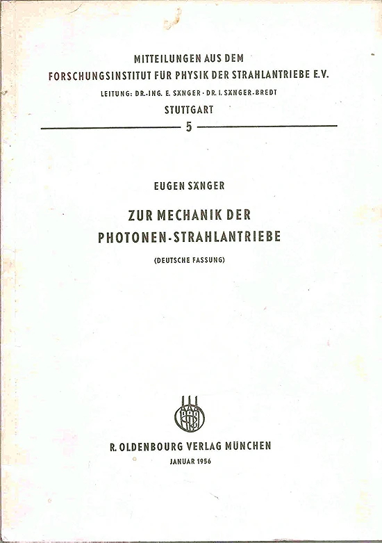 E. Sanger, SilverVogel, Raketenflugtechnik E. Sanger, SilverVogel, Raketenflugtechnik
