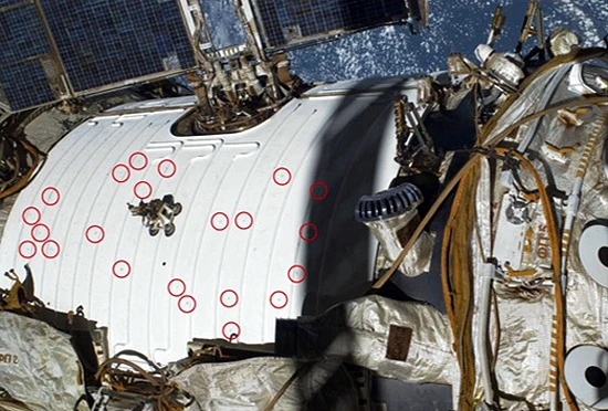Skylė, Soyuz MS-09, mikrometeoritas, kosmoso šiukšlė
