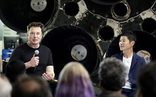 SpaceX, Elon Musk, Mėnulis, BFR, Yusaku Maezawa