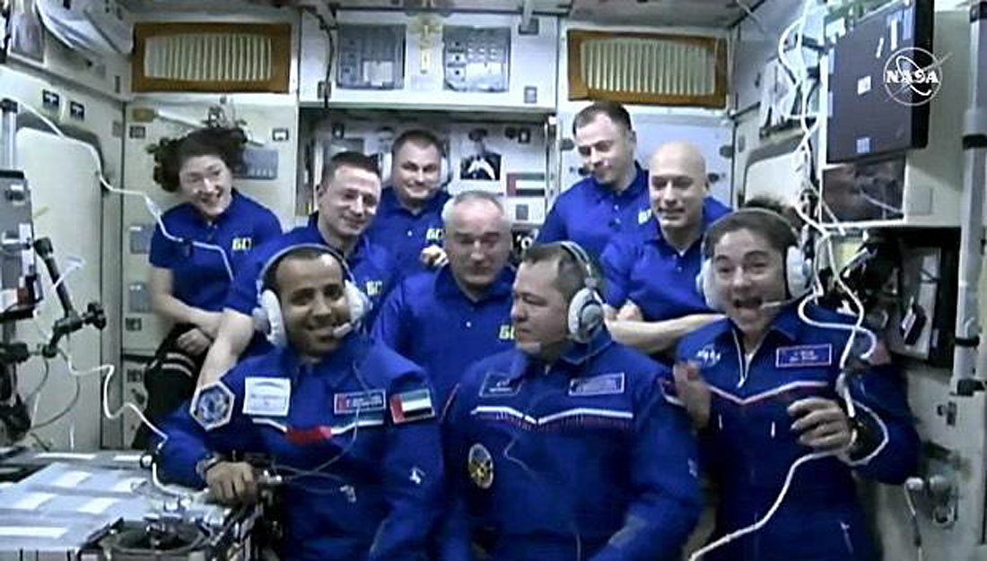 Skripochka, Meir, Mansouri, ISS crew
