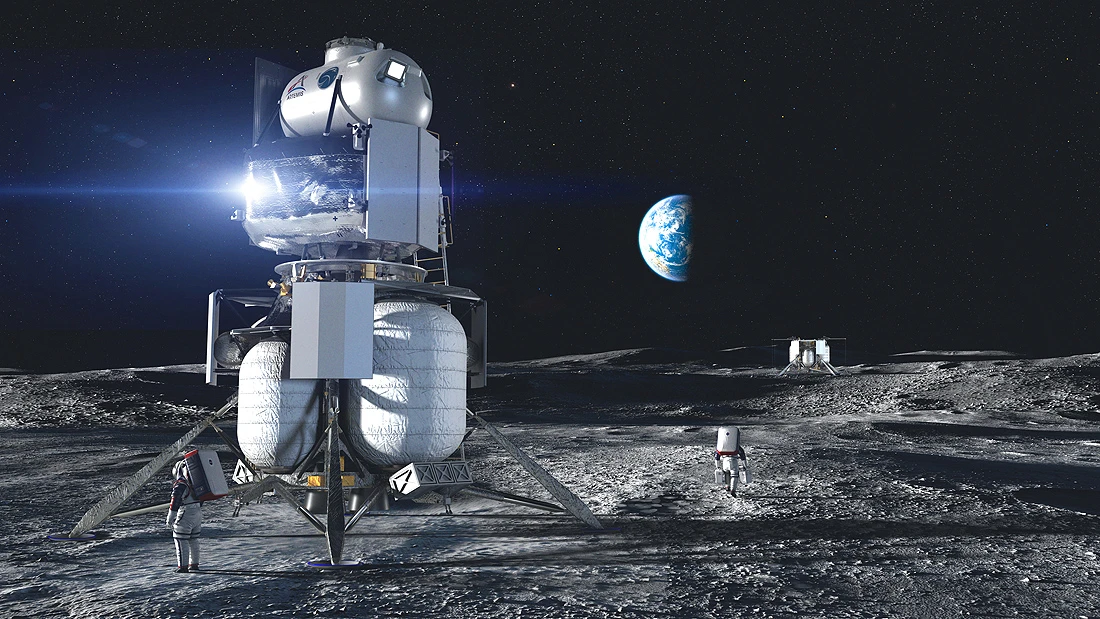 Moon lander Blue Origin, HSL, NASA Moon lander Blue Origin, HSL, NASA