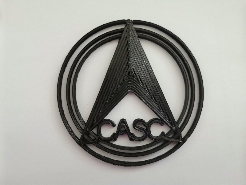 CASC logo Kinija, erdvėlaivis