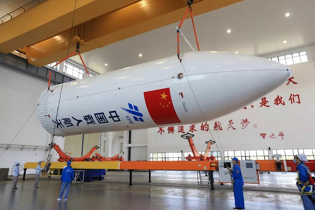 Payload Fairing, CZ-5B, Kinija, erdvėlaivis, testai