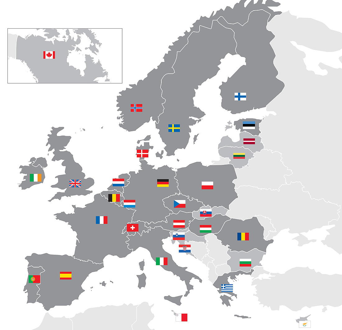 ESA, Latvija ESA_Member_States_and_Cooperating_States