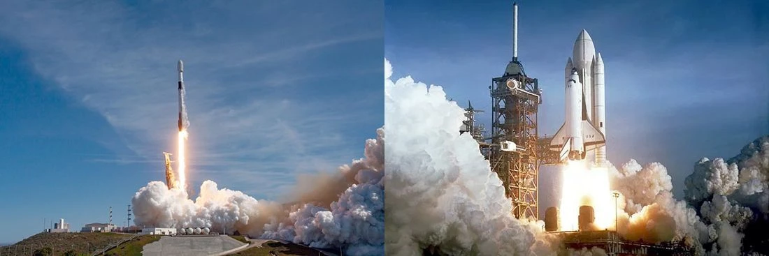 tikslai Falcon 9 Space Shutlle tikslai Falcon 9 Space Shutlle