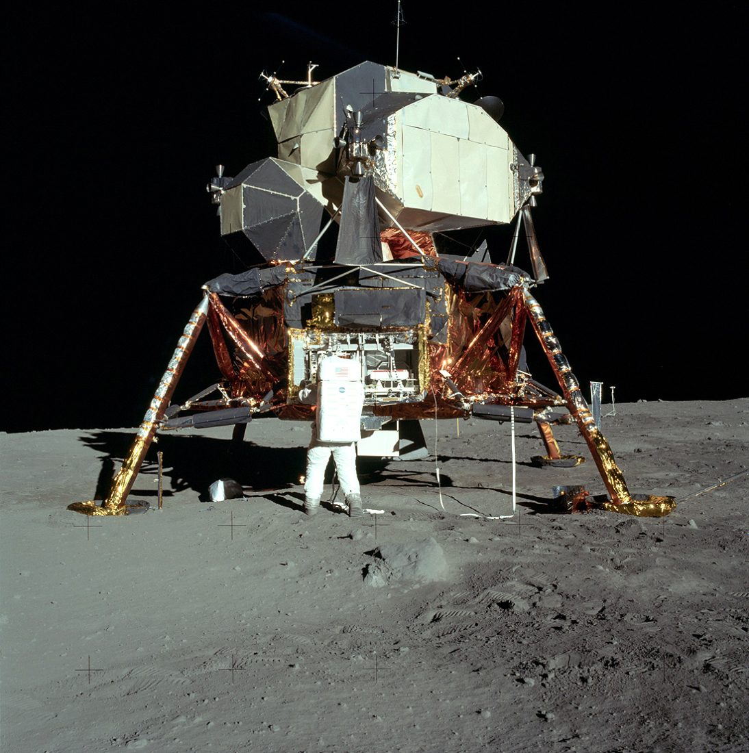Pirmas Apollo 11 Lunar module Eagle